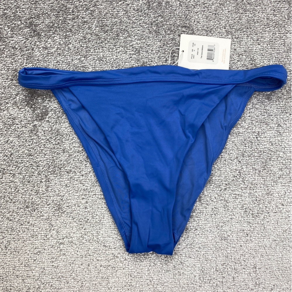 Andie The Caicos Bottom Womens Medium Blue High Waisted Hi Cut Swim AB367-HRZ